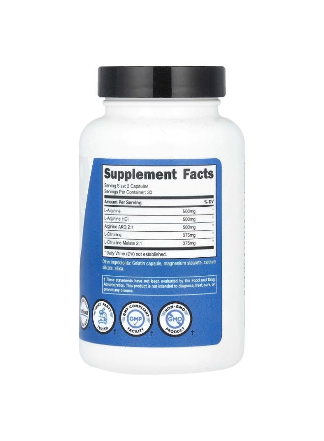 Nutricost, Performance, Nitric Oxide Booster, 90 Capsules - Image 2